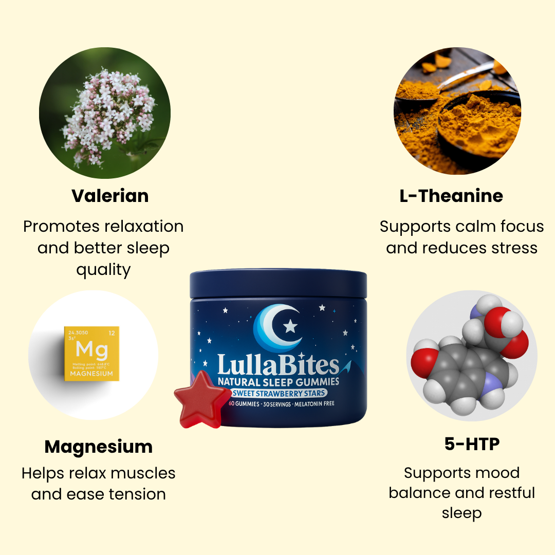 Melatonin-Free Strawberry Sleep Bites