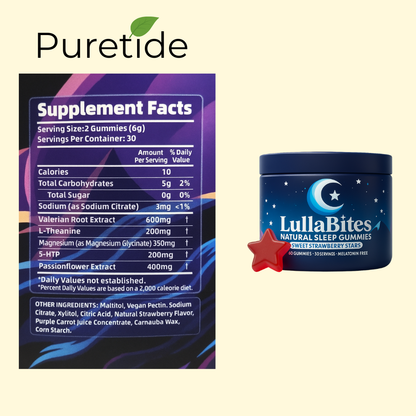 Melatonin-Free Strawberry Sleep Bites